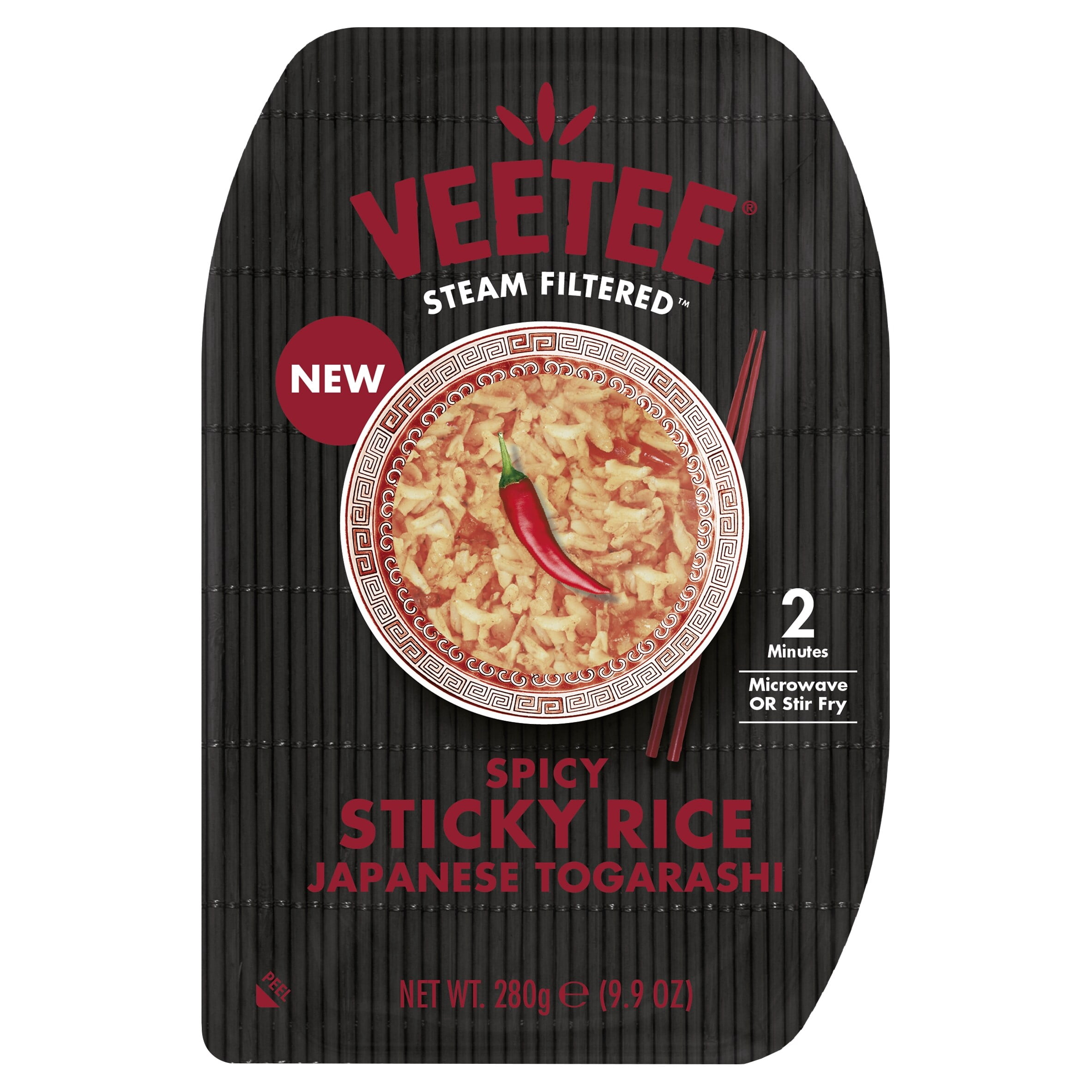 Veetee Japanese Togarashi Spicy Sticky Rice 280g, Imported from Britain ...