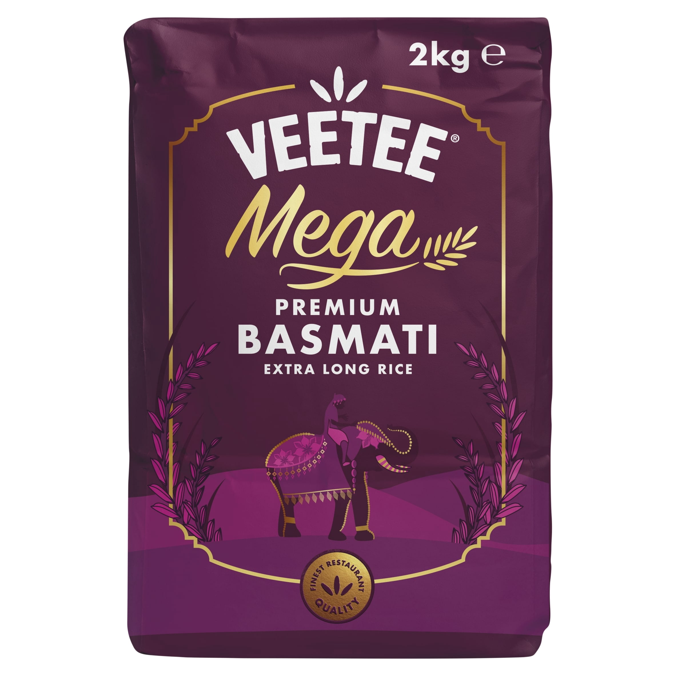 Veetee Mega Premium Basmati Extra Long Rice 2kg, Imported from Britain ...