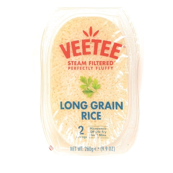 Veetee - Rice Long Grain Rt - 9.9 Oz, Case of 6