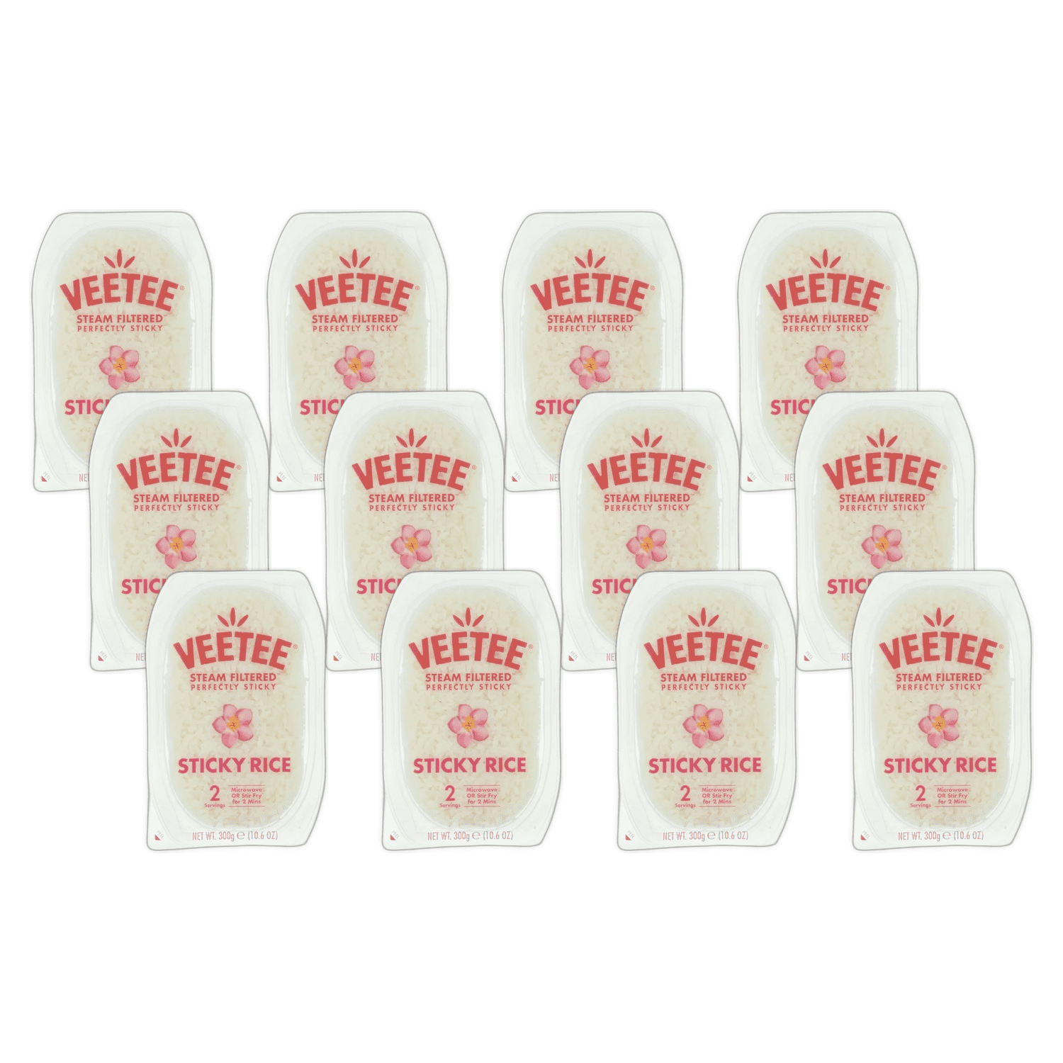 Veetee Sticky Rice 10.6 oz (Pack Of 12)