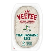 Veetee- Thai Jasmine Rice - 10.6oz Microwave Ready, Natural, No Artificial Ingredients, Gluten-Free