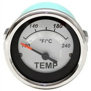 Veethree 69673F Boat Water Temperature Gauge | Silver White
