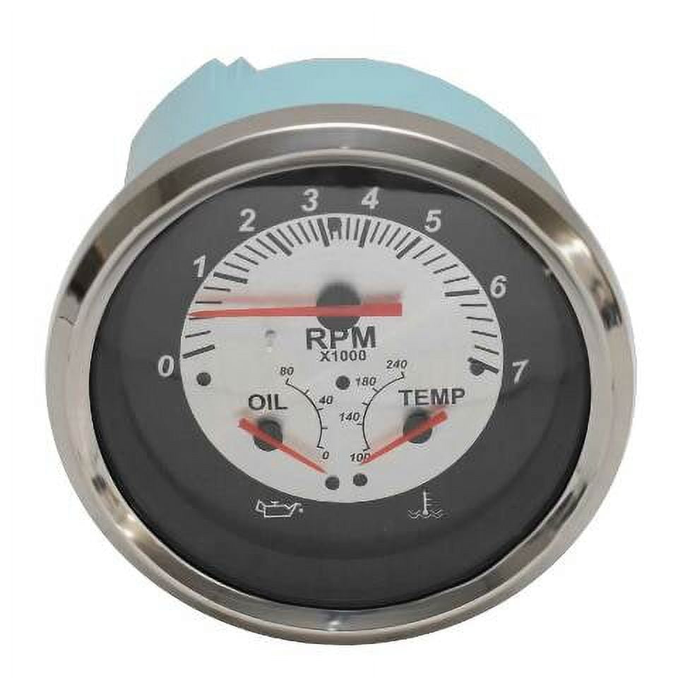 Veethree Boat Multifunction Gauge 781184PDFB 4 3/8 Inch Oversized