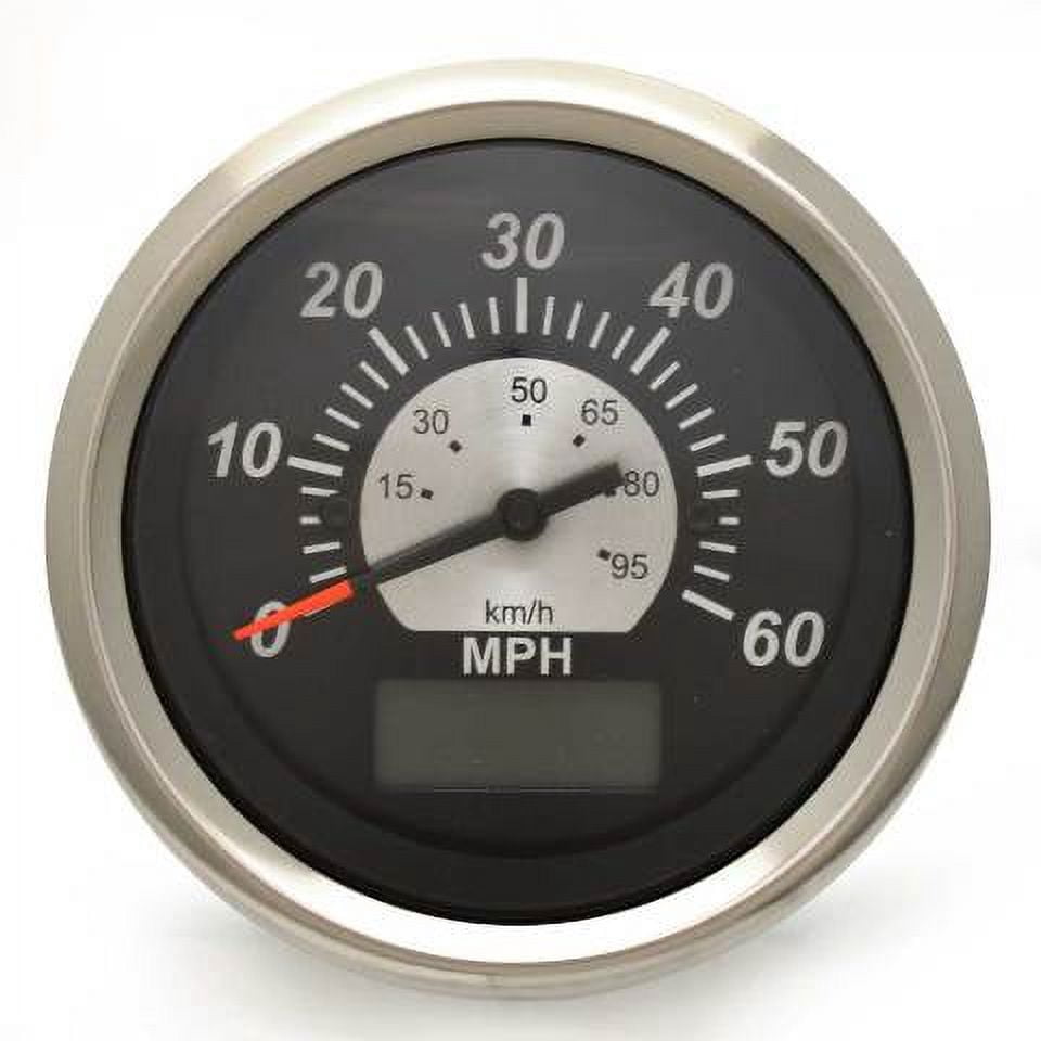 Three Wheel Speedometer Veethree Boat Speedometer Gauge 780805 | GPS Black Sterling 3 1/4 Inch ...