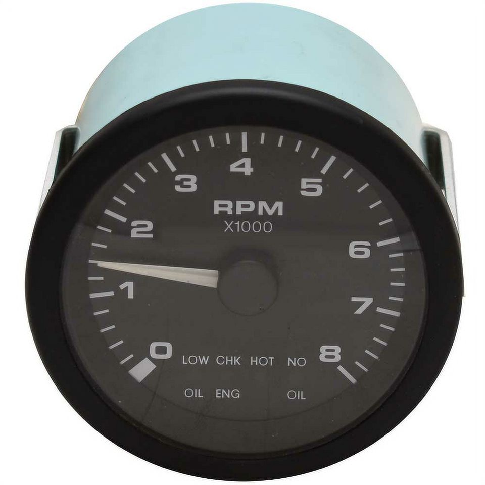 Veethree Boat Tachometer Gauge 58883 3 3/8 Inch Premier Black