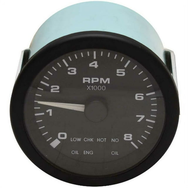 Veethree Boat Tachometer Gauge 58883 3 3/8 Inch Premier Black
