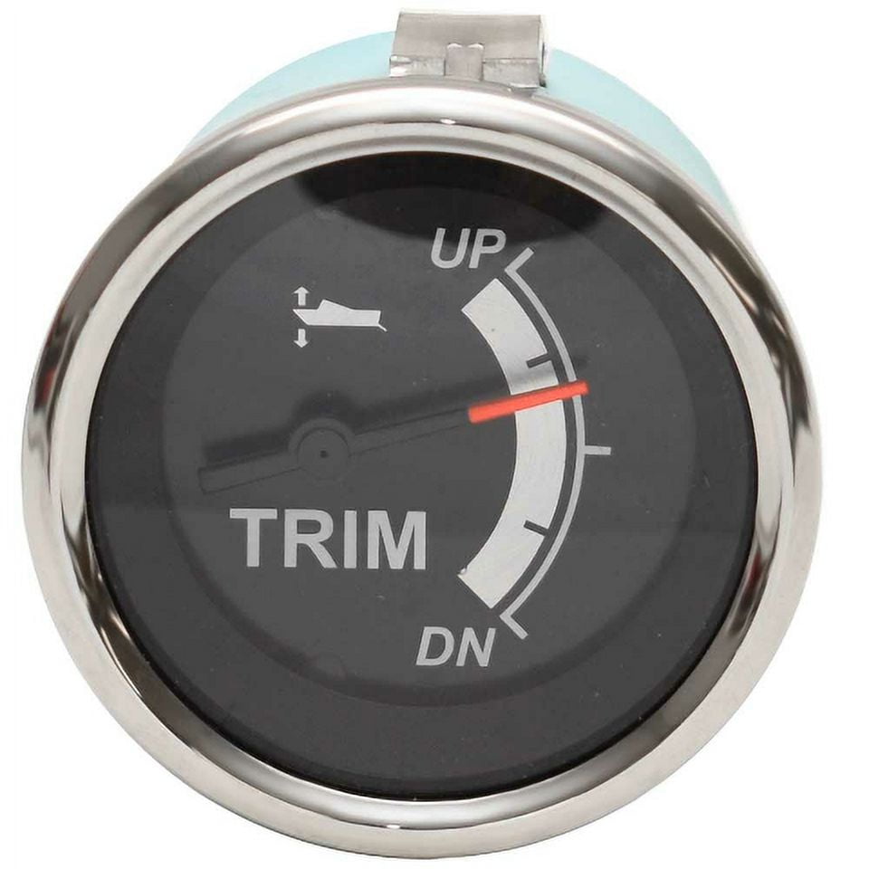 Veethree Boat Trim Gauge 67365F 2 Inch Black Sterling Evinrude