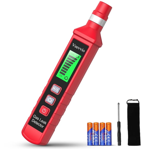 Veevvio Handheld Natural Gas Detector HK506A Propane Methane Butane LPG Leak Sniffer with Sound and Visual Alarm