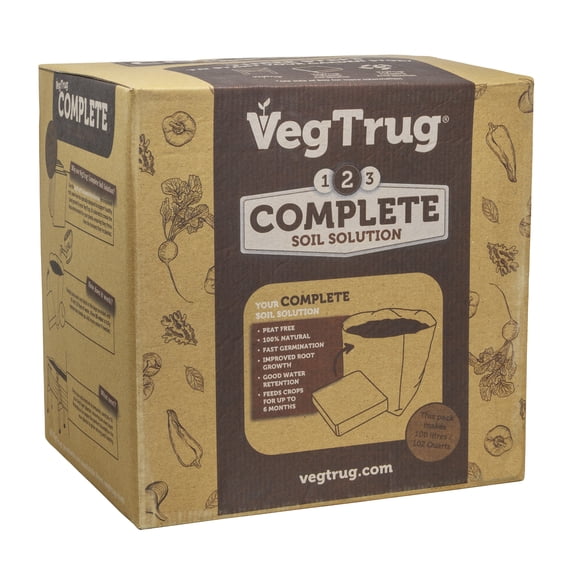 VegTrug Coir Soil for Small & Medium Raised Bed Planters (Pack of 4)