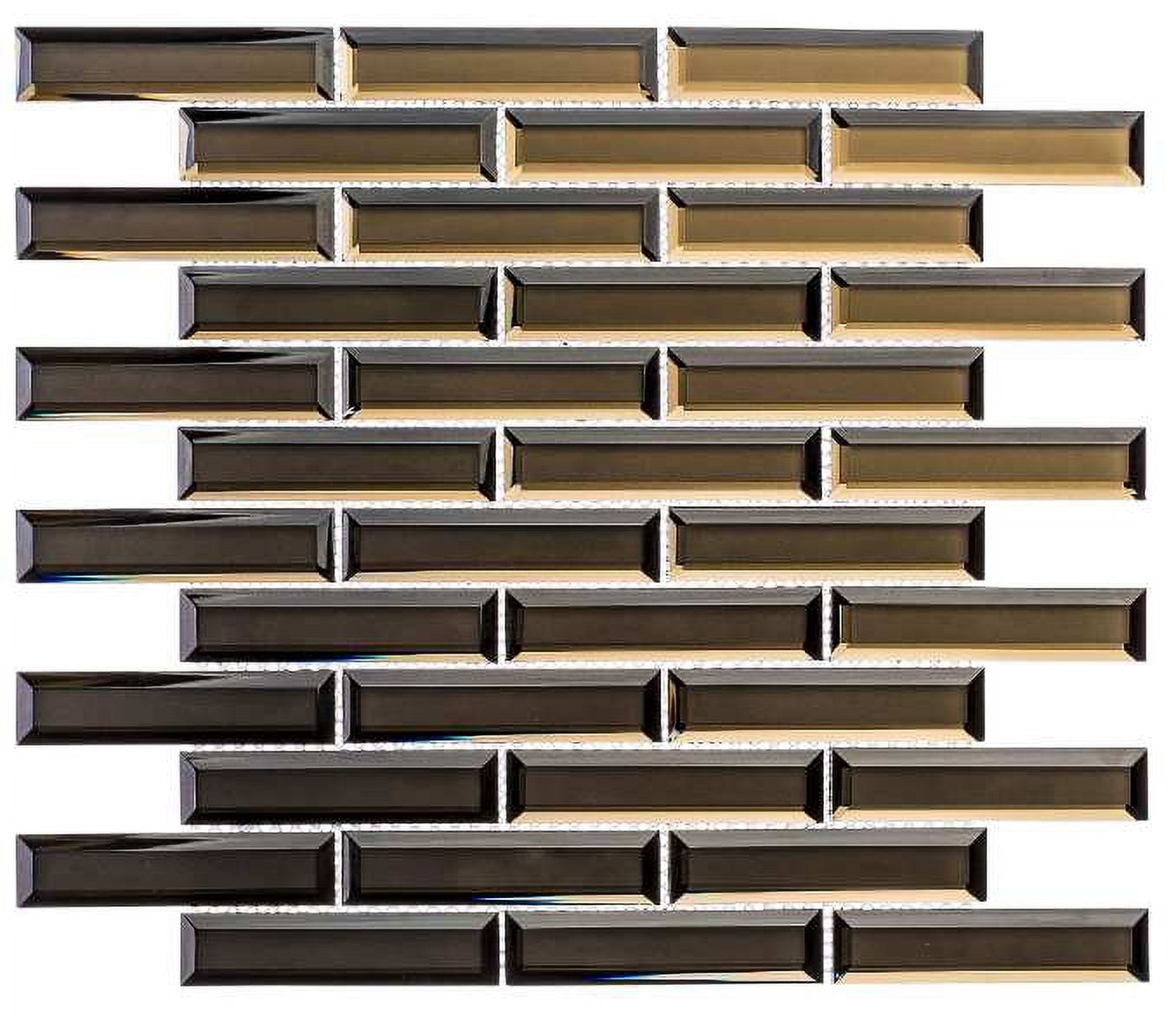 Karat Beveled Glass Mosaic Wall Tile for Kitchen