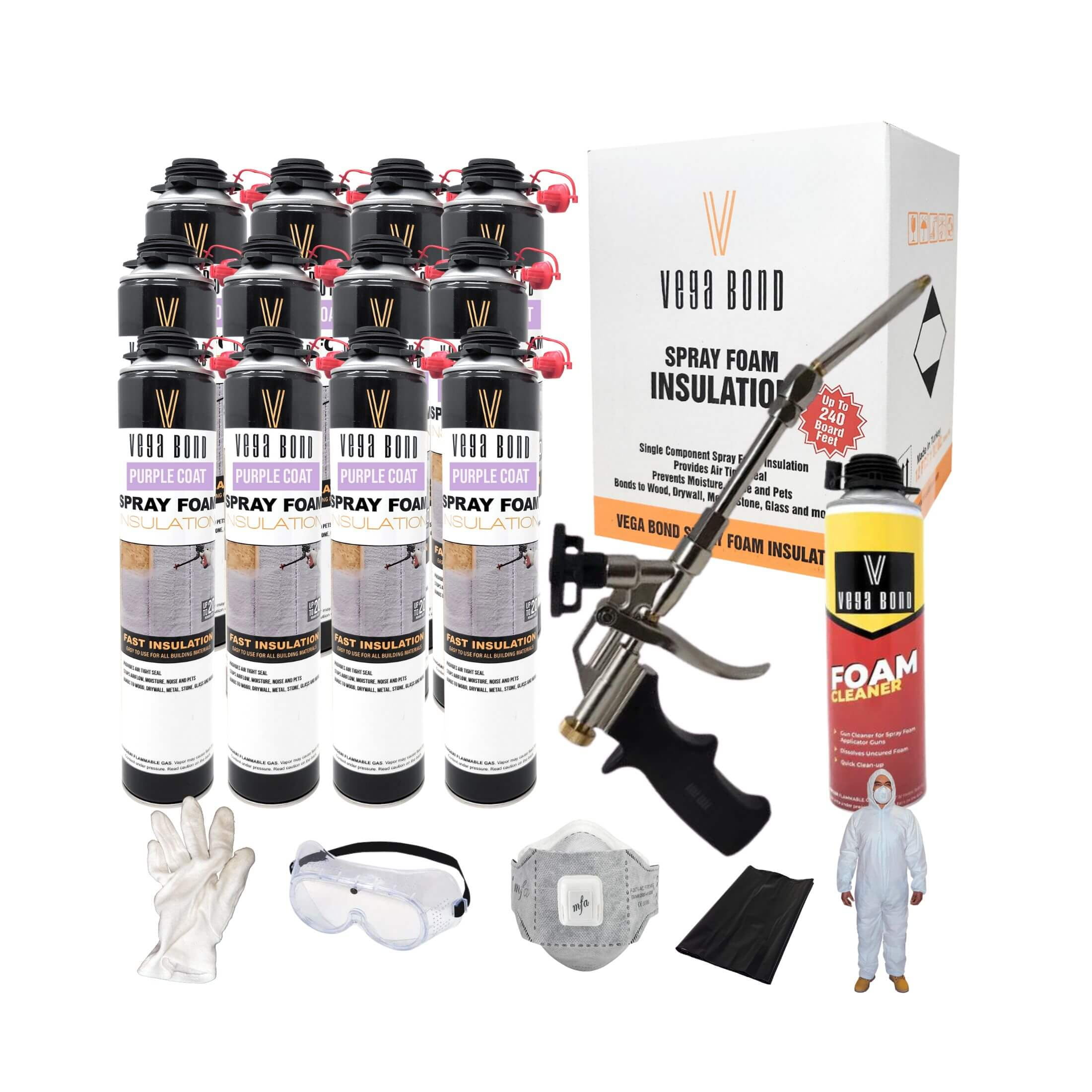 Vega Bond Purplecoat Single Component Closed Cell Insulation Spray Foam