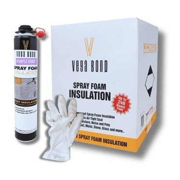 Vega Bond Purplecoat  Single Component Closed Cell Insulation Spray Foam 29 oz. - 20 Board Feet Coverage  at 1 inch thickness( 1 pack )