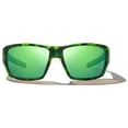 thumbnail image 1 of Vega Green Mirror Glass Polarized Sunglasses, Green Tort Matte, 1 of 1