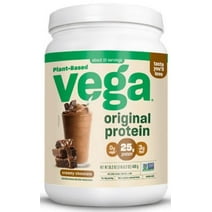 Vega Original Protein Plant-Based Protein Powder, Chocolate, 10 Servings (16.2oz)