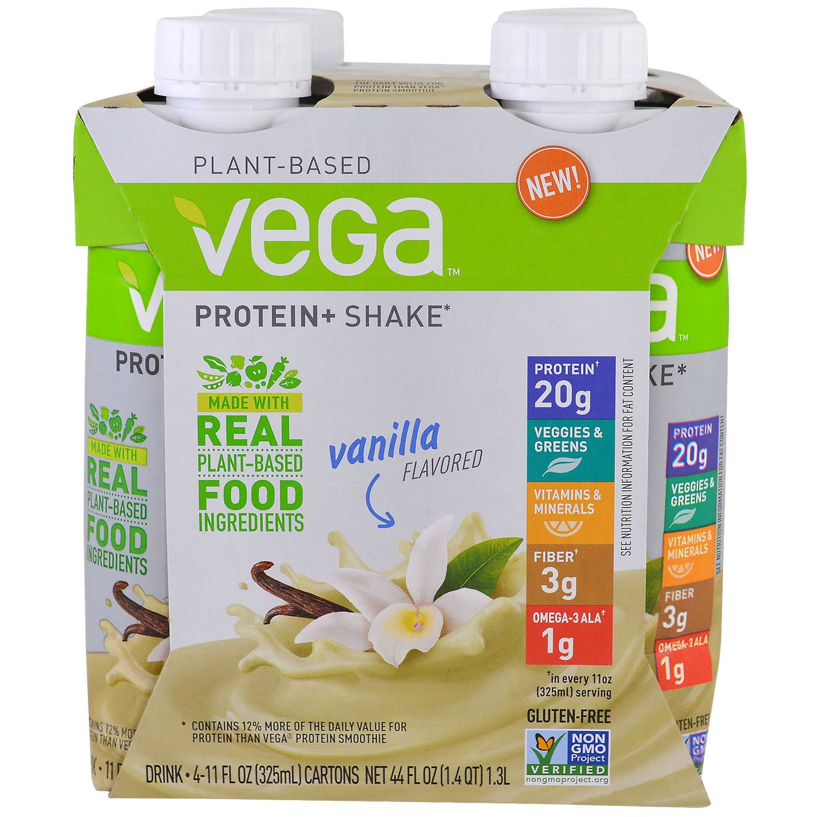 Vegetable protein shake top