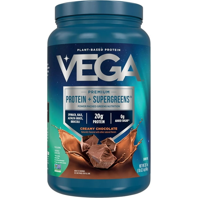Vega Protein & Greens Powder, Chocolate, 28.7 Ounce