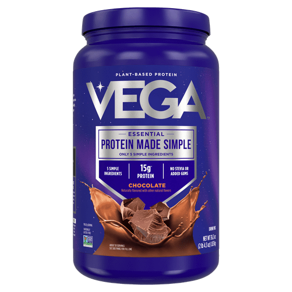 Vega Essential, Protein Made Simple, Plant-Based Protein, Chocolate, 2 lb 4.3 oz (1.03 kg)