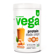Vega Protein Made Simple Vegan Protein Powder US Caramel Toffee (9.1oz, 10 Servings)