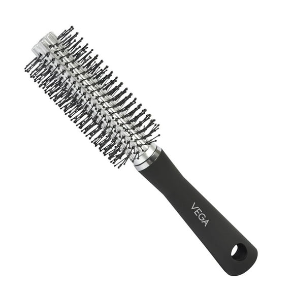 Vega Round Hair Brush For Adding Curls, Volume and Waves In Hairs All Hair Types (R10-RB) Color May Vary