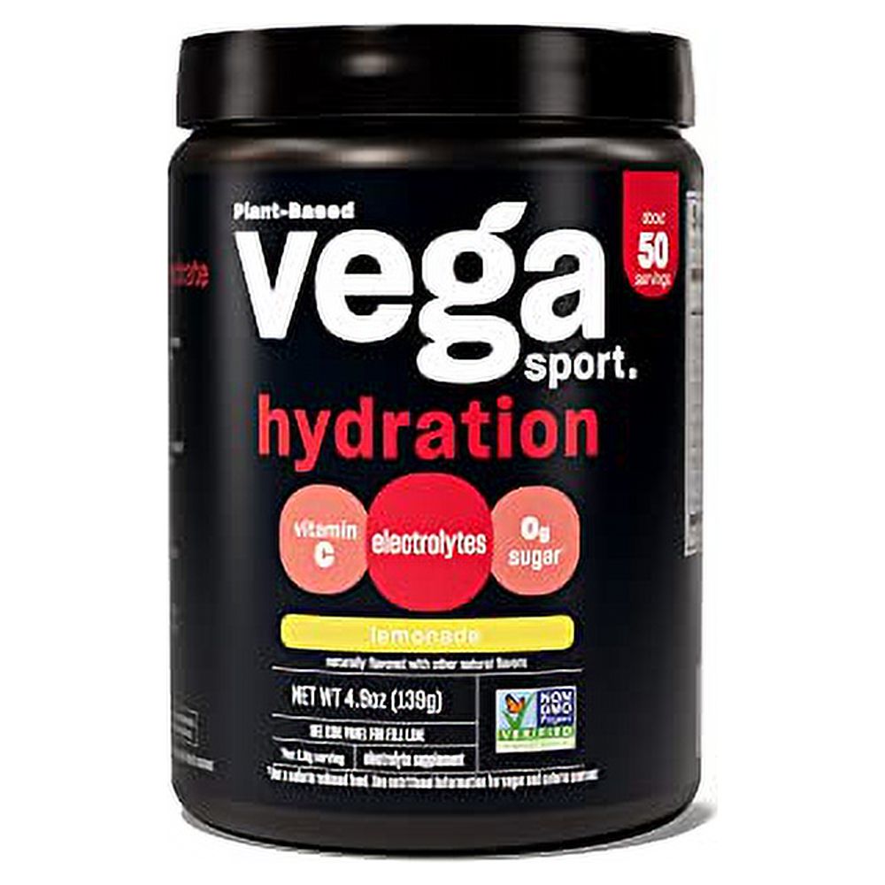 Vega Sport Hydration Electrolyte Powder, Lemonade Post Workout