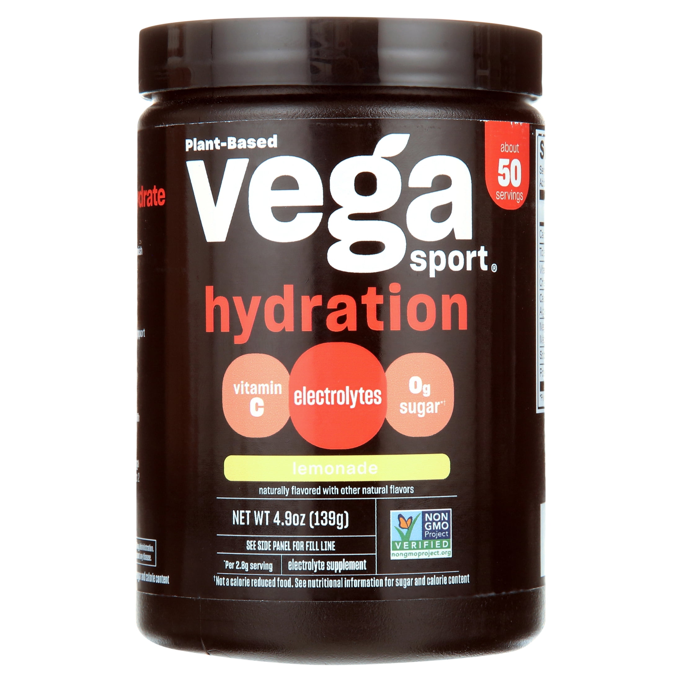 Vega Sport, Hydration, Lemonade, 4.9 oz (139 g)