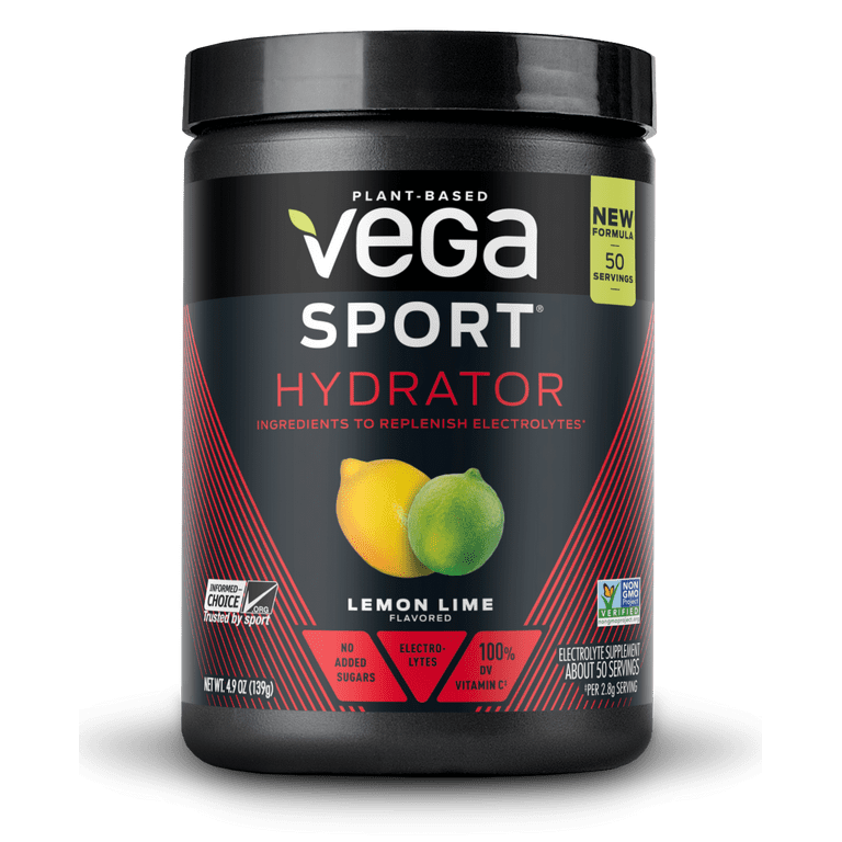 Vega Sport Hydrator Powder, Lemon-Lime, 4.9 Oz 