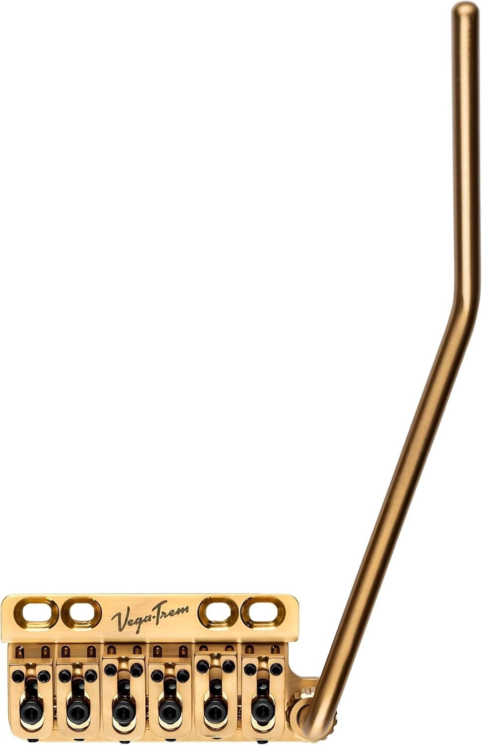 Vega-Trem VT1 Special Standard 6-Screw Stratocaster Guitar Tremolo Bridge For Strat No Mods Easy Installation Gold, Right