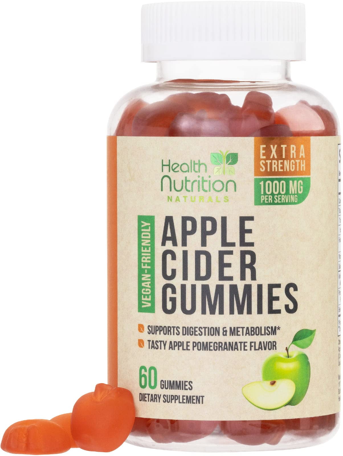 Hyland's Naturals Organic Apple Cider Vinegar Blast Gummies, Digestive  Health Support, 60 Vegan ACV Gummies (30 Days)