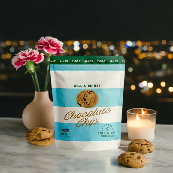 Bell's Reines Vegan Chocolate Chip Gourmet Mini Cookie Snack Packs
