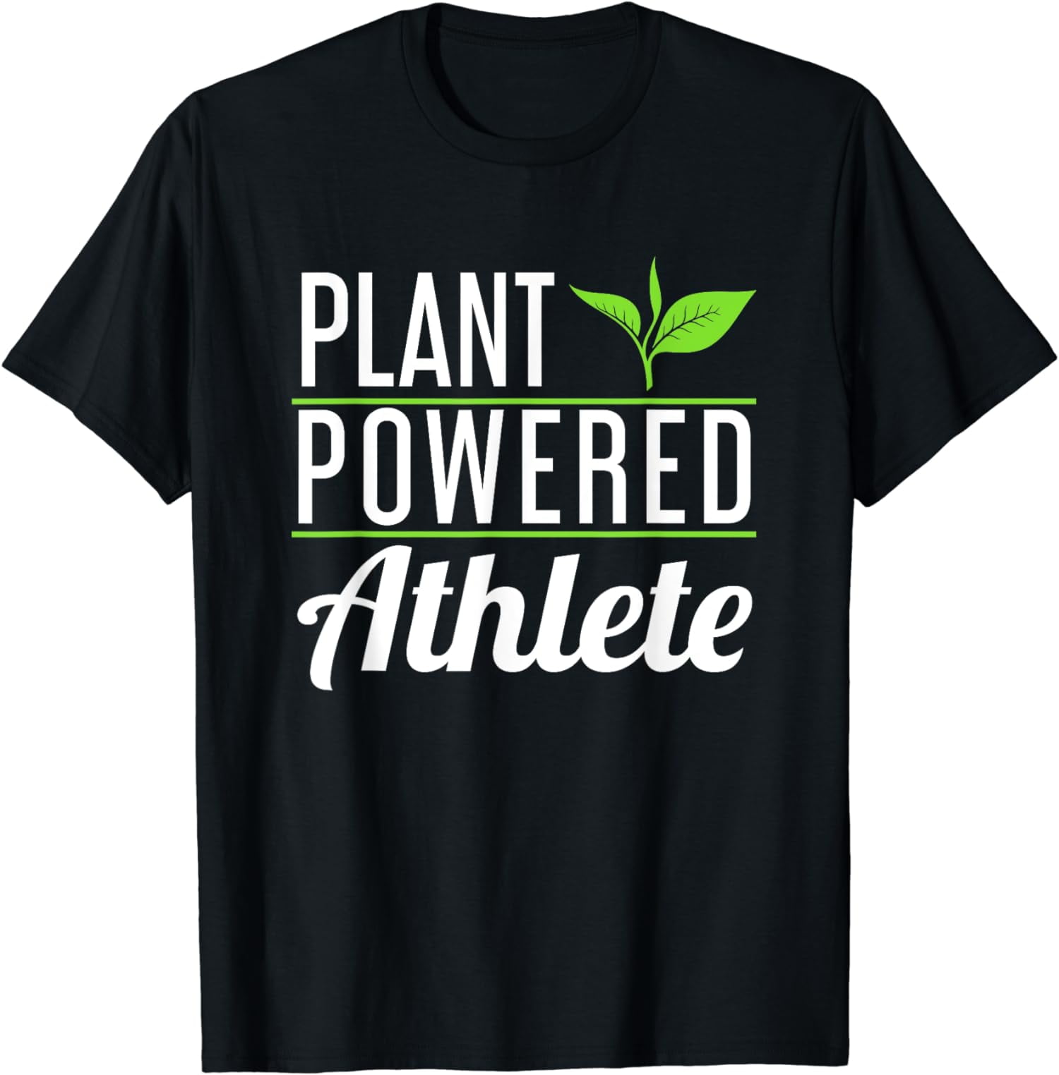 Vegan Design - Plant Powered Athlete T-Shirt - Walmart.com