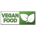 thumbnail image 1 of Vegan Food | 18" X 48" Banner | Heavy Duty 13oz. Outdoor Vinyl Single Sided With Grommets | Made in The USA, 1 of 4