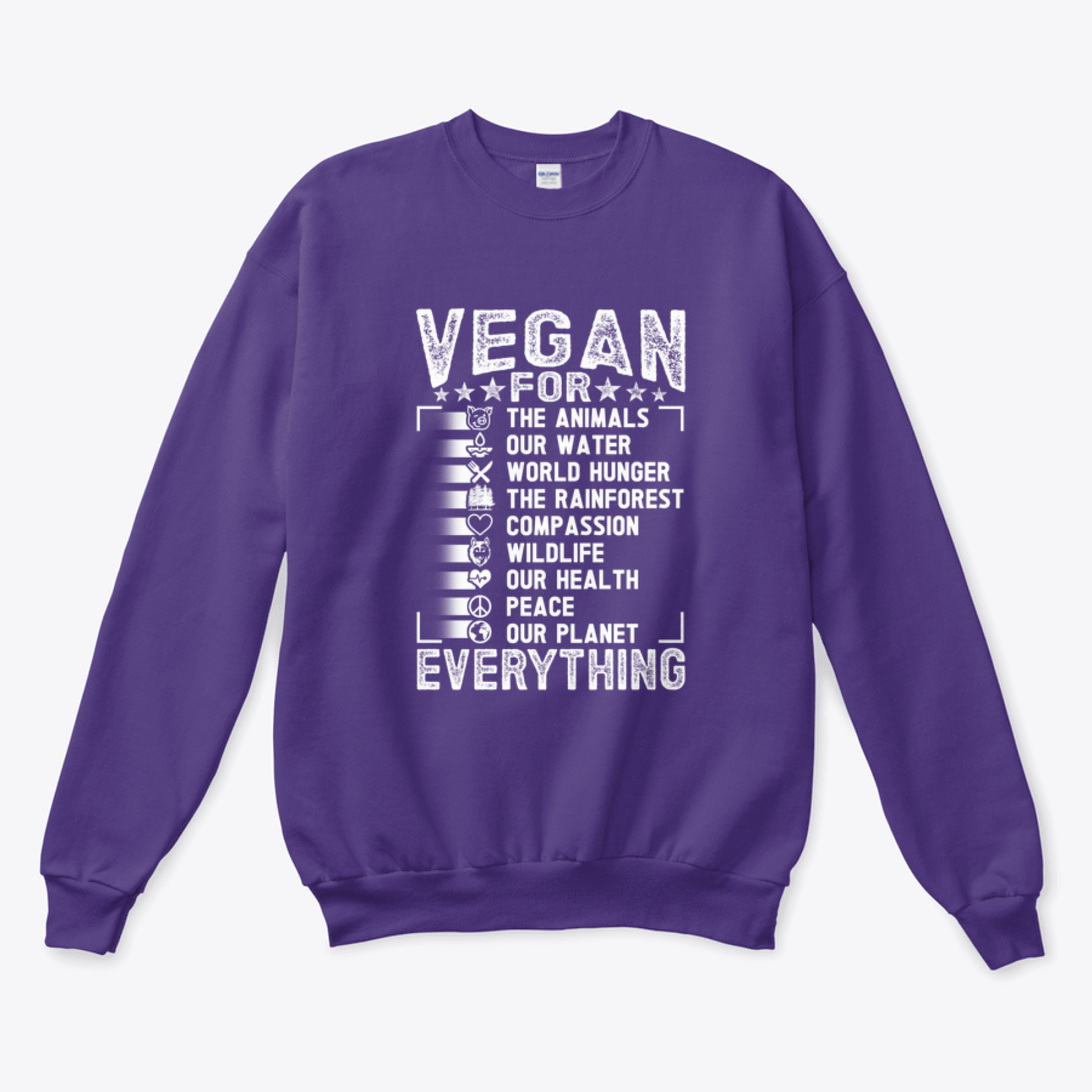 Vegan For Everything Save The Earth Day Sweatshirt