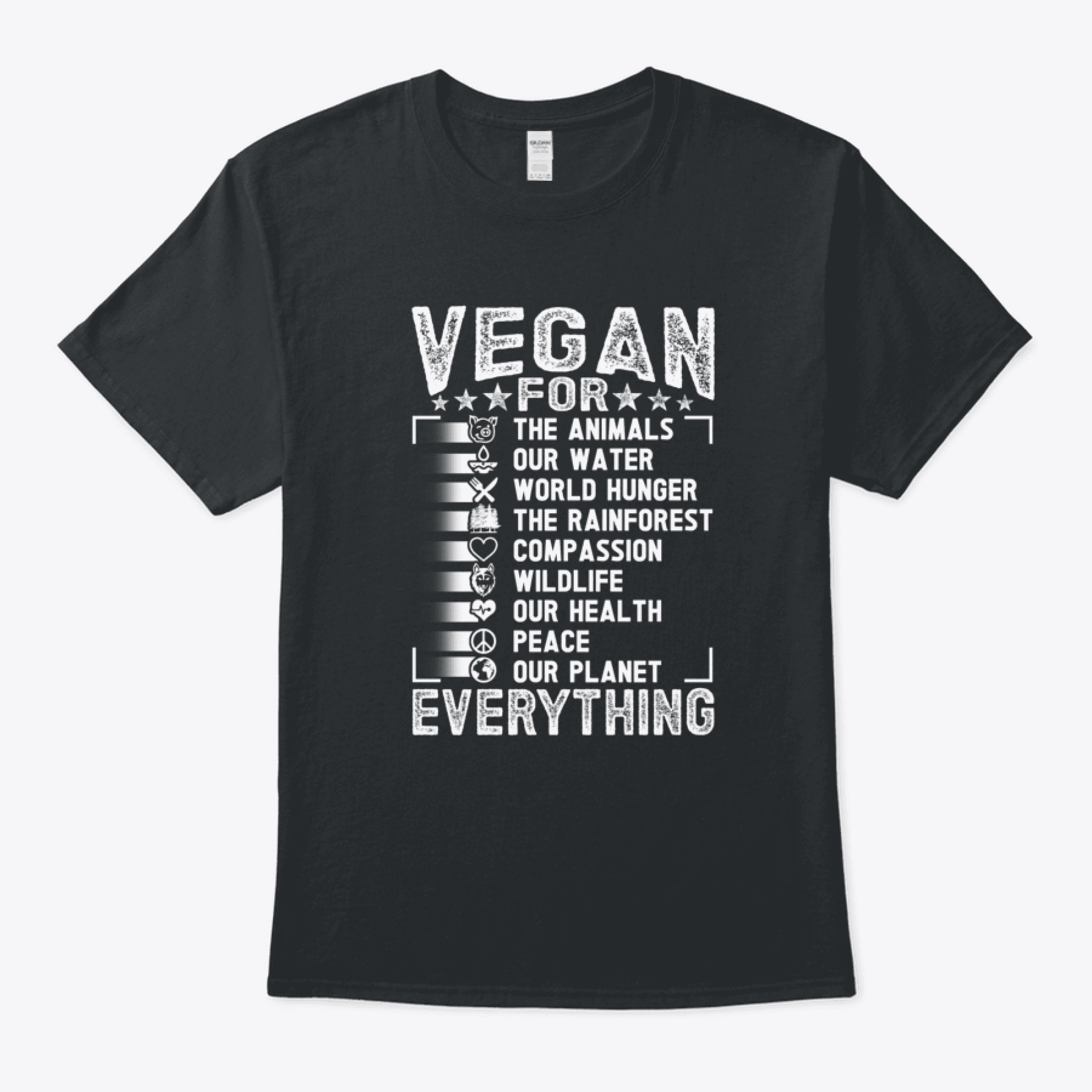 Vegan For Everything Save The Planet Earth Day T-Shirt - Walmart.com