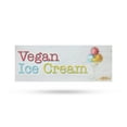 thumbnail image 1 of Vegan Ice Cream Vinyl Decal 24 Inch x 9 Inch Weatherproof Heavy-Duty Adhesive Backing | Dairy-Free Desserts, Healthy Living, Professional Promotions | Made in USA, 1 of 6
