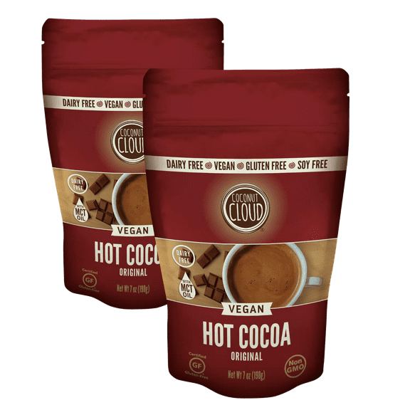 Coconut Cloud: Dairy-Free Instant Hot Cocoa Mix | Vegan, Natural, Delicious, Creamy Chocolate (Made in Colorado from Premium Coconut Milk Powder), Original 12 oz