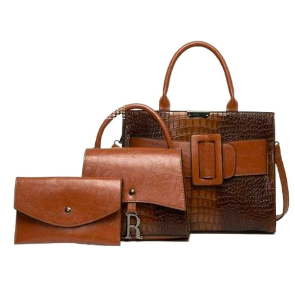 Vegan Leather Belt Crossbody Satchel Shoulder Bag Handbag - Crossbody Satchel Tote Women Handbag Se