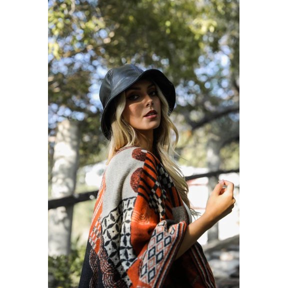 Vegan Leather Bucket Hat