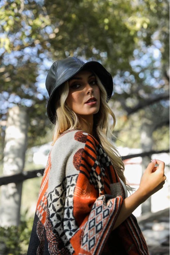 Vegan Leather Bucket Hat