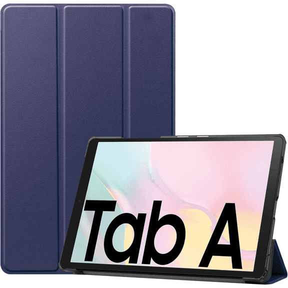 Vegan Leather Cover for Galaxy Tab A7 10.4 Case 2020, Lightweight Slim Tri-Fold Case Magnetic Cover for Samsung Galaxy Tab A7 10.4" Tablet [SM-T500/T505/T507] Dark Blue
