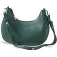 thumbnail image 1 of Vegan Leather Hobo Bag for Women, Emerald Green Purse with Interior Pockets, Ladies Handbag with Zipper Closure and Removable Shoulder Strap, 1 of 7