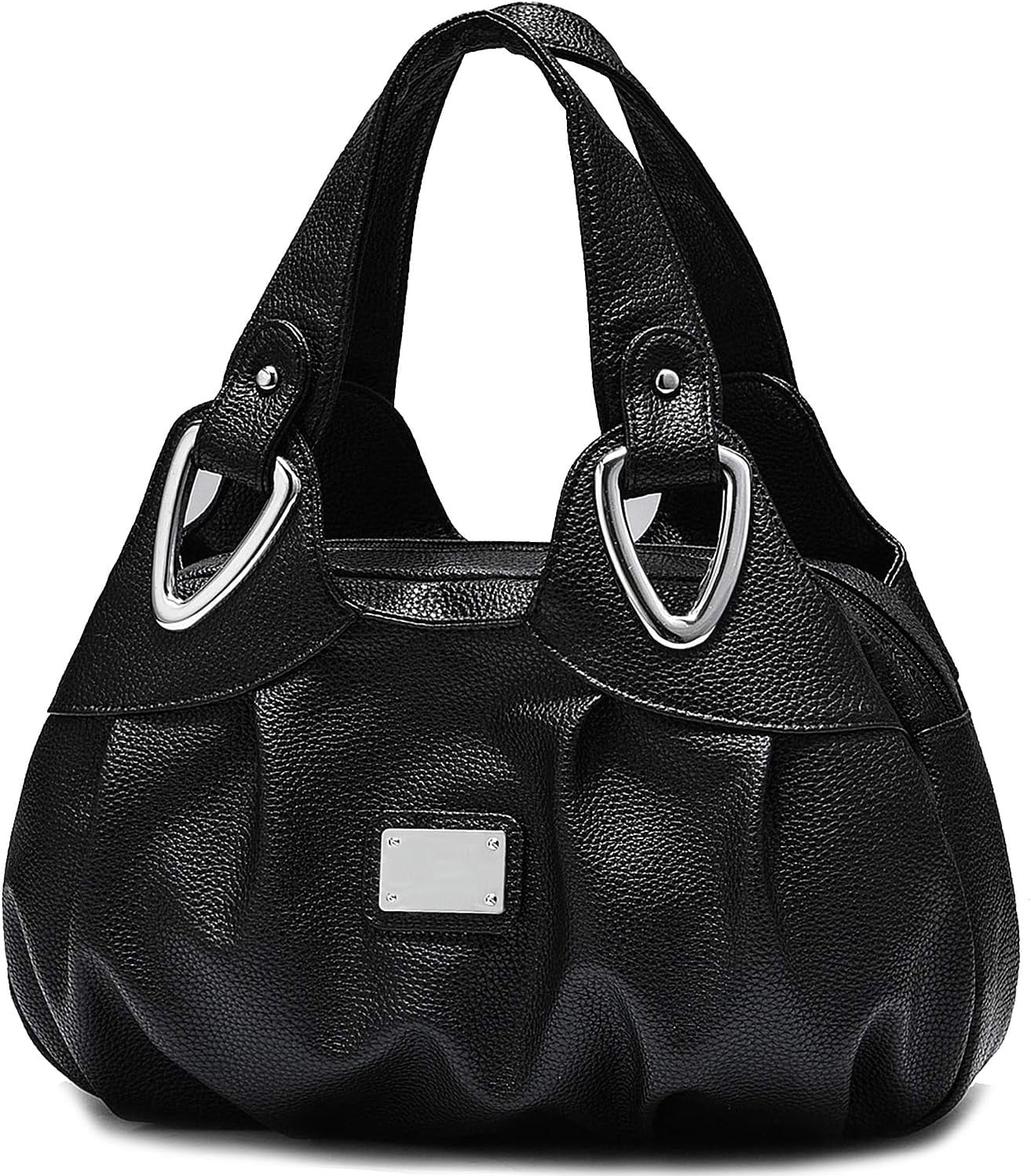 Vegan Leather Purse for Women Fashion Hobo Style Floral Handbag