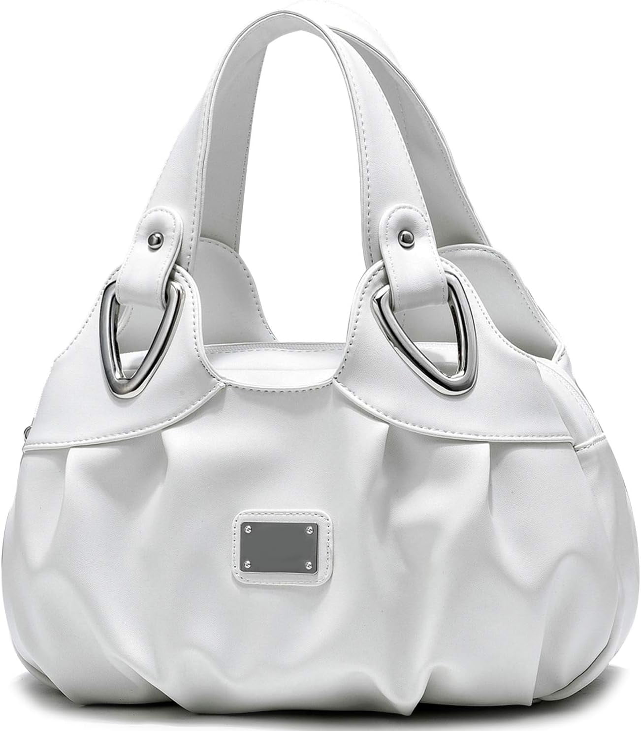 Vegan Leather Purse for Women Fashion Hobo Style Floral Handbag