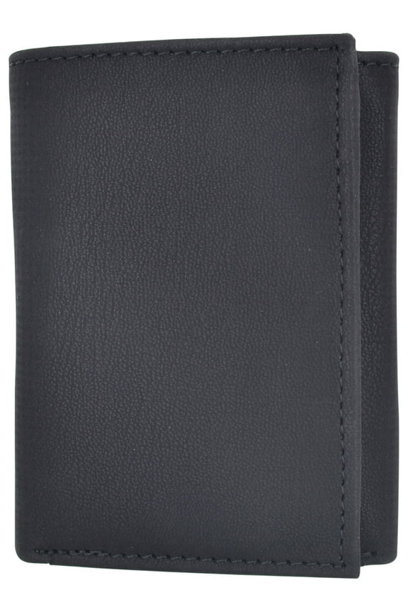 Vegan Leather RFID Trifold Wallets For Men - Cruelty Free Non Leather Mens Wallet With 2 ID Windows
