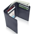 thumbnail image 1 of Vegan Leather Trifold Wallets For Men - Cruelty Free Non Leather Mens Wallet With ID Window Gifts For Men, 1 of 6