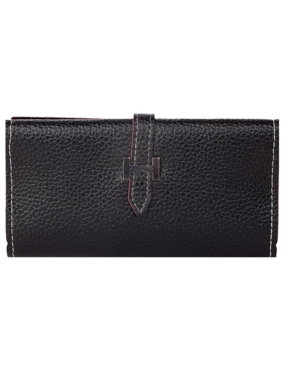 Vegan Leather Wallet with Belt Strap and Phone Compartment