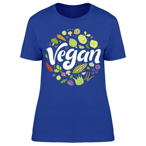 Vegan Lettering Symbol T-Shirt Women -Image by Shutterstock, Female Large