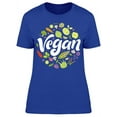 thumbnail image 1 of Vegan Lettering Symbol T-Shirt Women -Image by Shutterstock, Female XX-Large, 1 of 2