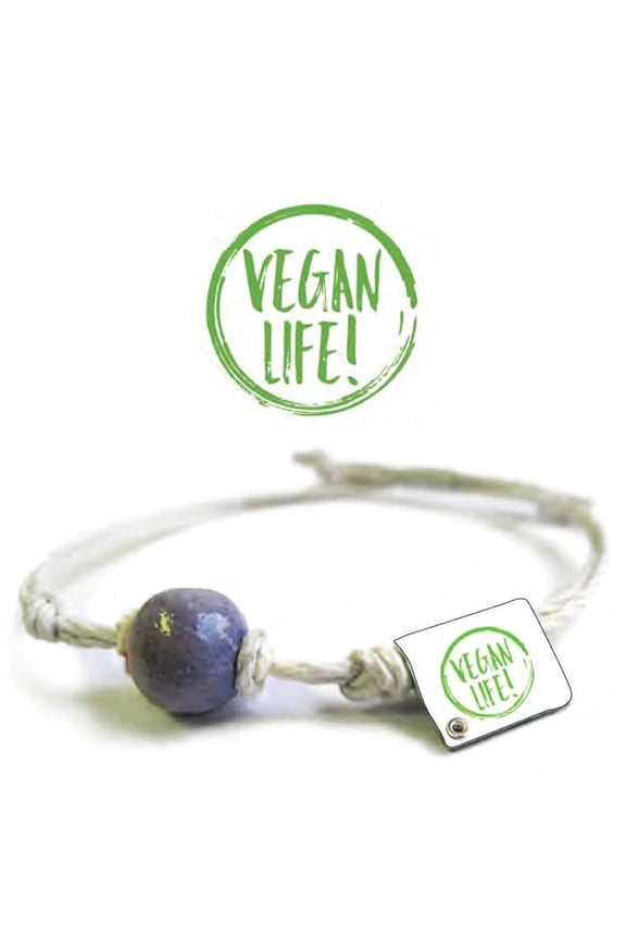 Vegan Life Earth Bands Bracelet | Eco Friendly | Natural Hemp | Vegan Boho | Custom Jewelry | Handmade w/ Earth & Sand