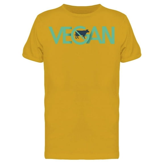 Vegan. Logo Lettering T-Shirt Men -Image by Shutterstock, Male Large