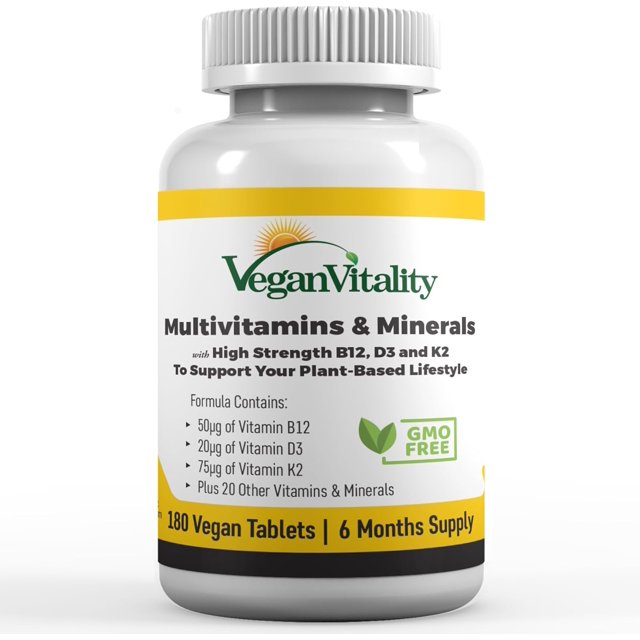 Vegan Multivitamins & Minerals for Women and Men with High Strength